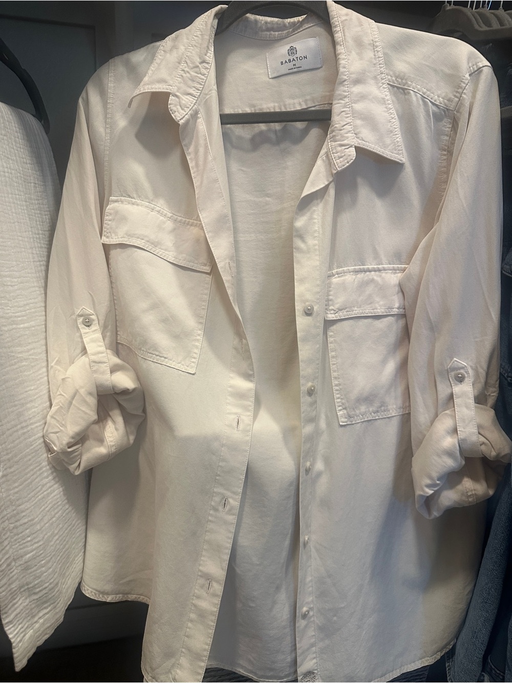 Aritzia babaton button up
